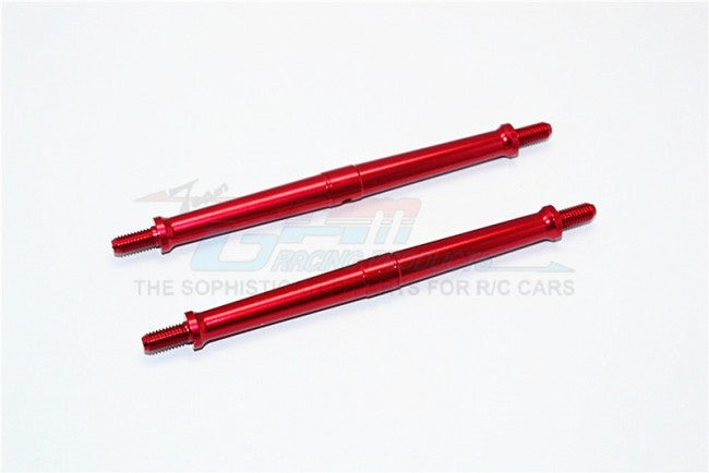 Aluminum 5mm Clockwise And Anticlockwise Turnbuckles (Total Length 117mm - Both Side Thread 11mm) - 1Pr Red