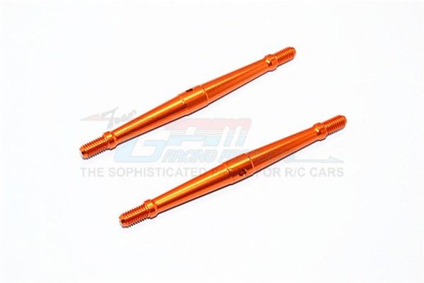 Aluminum 5mm Clockwise And Anticlockwise Turnbuckles (Total Length 87mm - Both Side Thread 10mm) - 1Pr Orange