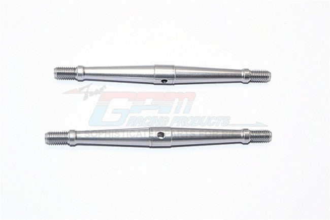 Aluminum 5mm Clockwise And Anticlockwise Turnbuckles (Total Length 90mm - Both Side Thread 9.5mm) - 1Pr Gray Silver