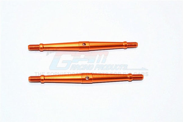 Aluminum 5mm Clockwise And Anticlockwise Turnbuckles (Total Length 90mm - Both Side Thread 9.5mm) - 1Pr Orange
