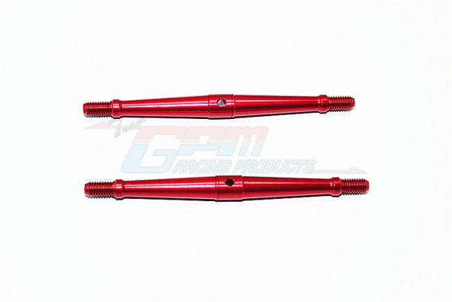 Aluminum 5mm Clockwise And Anticlockwise Turnbuckles (Total Length 90mm - Both Side Thread 9.5mm) - 1Pr Red