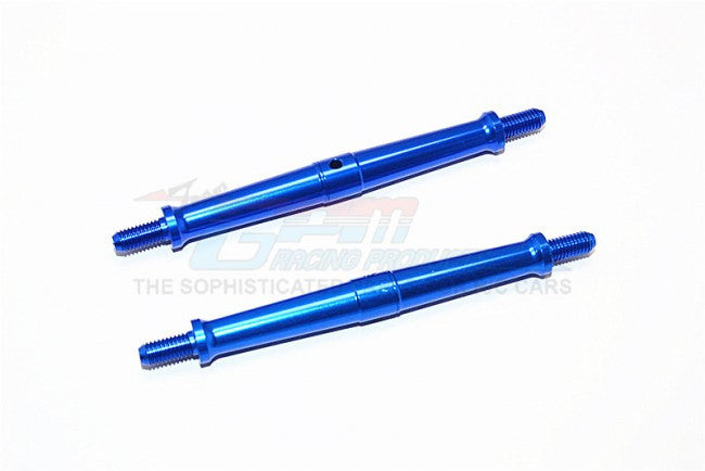Aluminum 5mm Clockwise And Anticlockwise Turnbuckles (Total Length 96mm - Both Side Thread 11mm) - 1Pr Blue