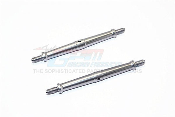 Aluminum 5mm Clockwise And Anticlockwise Turnbuckles (Total Length 96mm - Both Side Thread 11mm) - 1Pr Gray Silver