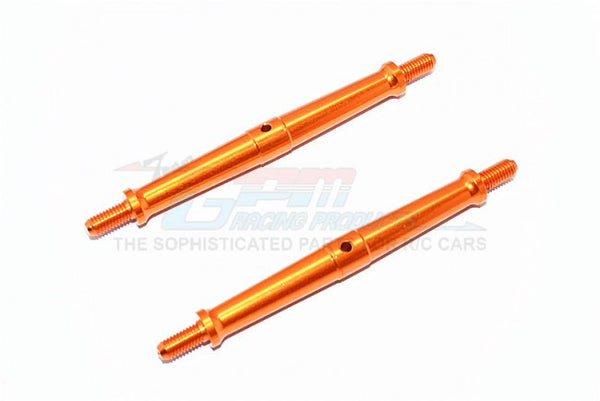 Aluminum 5mm Clockwise And Anticlockwise Turnbuckles (Total Length 96mm - Both Side Thread 11mm) - 1Pr Orange