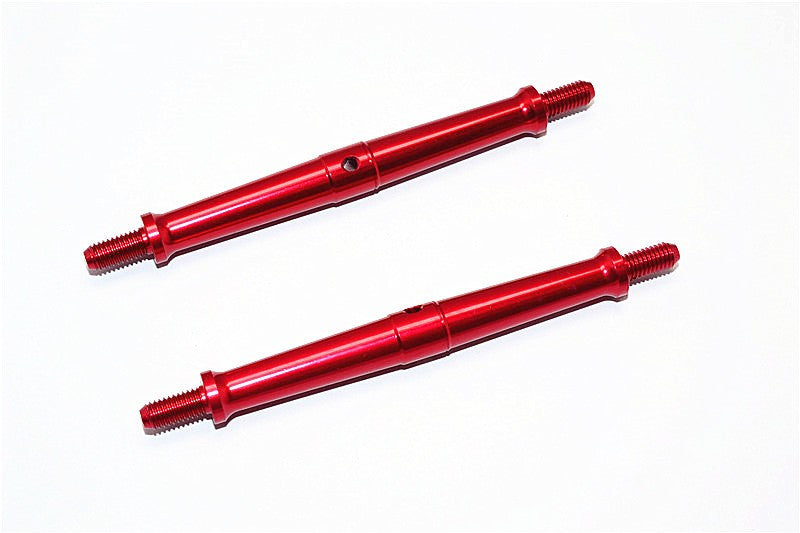 Aluminum 5mm Clockwise And Anticlockwise Turnbuckles (Total Length 96mm - Both Side Thread 11mm) - 1Pr Red