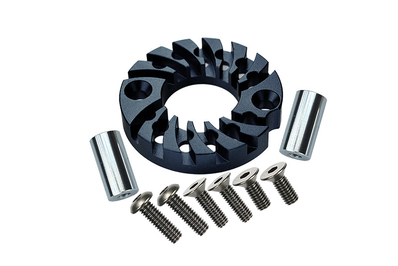 Tamiya TA01 Aluminum Motor Mount For 16T, 21T Standard - 1Pc Set Black