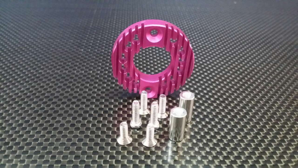 Tamiya TA02 Aluminum Motor Mount For 16T, 21T Standard - 1Pc Pink