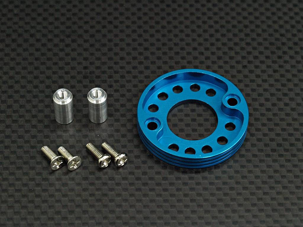 Tamiya TA02 Modified Motor Mount For 18T-22T Blue
