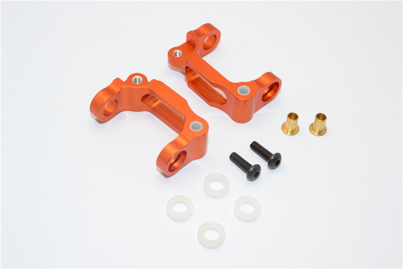 Tamiya TA02 Aluminum Front/Rear C-Hub With Bushing Bearing - 1Pr Orange