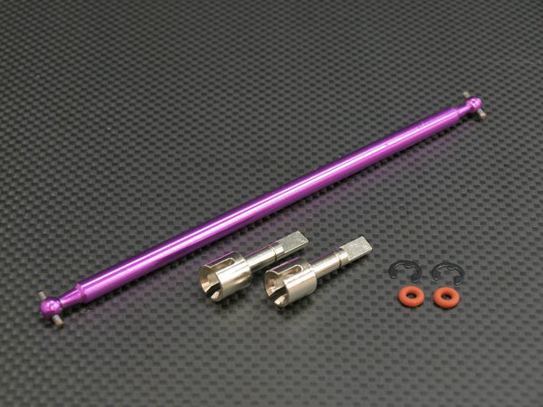 Tamiya TA02 Aluminum Main Drive Shaft (Dog Bone Style) Set Purple