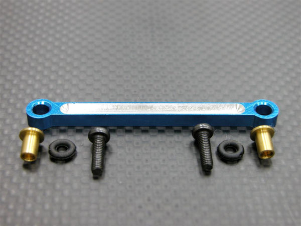 Tamiya TA02 Aluminum Fixing Steering Plate - 1 Set Blue