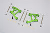 Tamiya TA02 Aluminum Rear Lower Arm Set - 1Pr Green