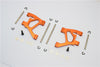 Tamiya TA02 Aluminum Rear Lower Arm Set - 1Pr Orange
