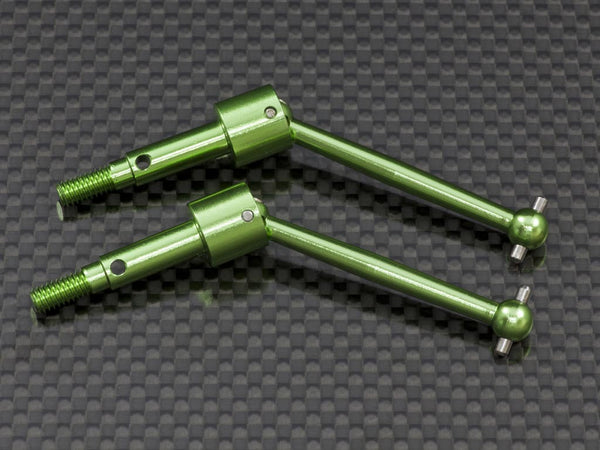 Tamiya TA02 Aluminum Rear Universal Swing Shaft (38mm CVD) - 1Pr Green