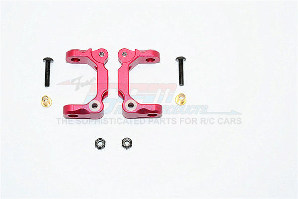 Tamiya TA02T Aluminum Front C-Hub - 1Pr Set Red