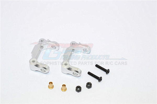 Tamiya TA02T Aluminum Front C-Hub - 1Pr Set Silver