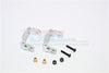 Tamiya TA02T Aluminum Front C-Hub - 1Pr Set Silver