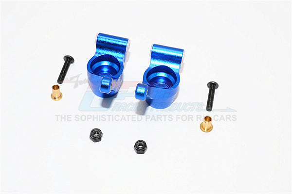 Tamiya TA02T Aluminum Rear Knuckle Arm - 1Pr Set Blue