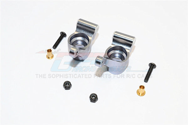 Tamiya TA02T Aluminum Rear Knuckle Arm - 1Pr Set Gray Silver