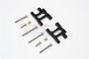 Tamiya TA02T Aluminum Front Suspension Arm - 1Pr Set Black