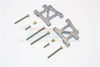 Tamiya TA02T Aluminum Rear Suspension Arm - 1Pr Set Gray Silver