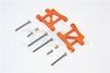 Tamiya TA02T Aluminum Rear Suspension Arm - 1Pr Set Orange