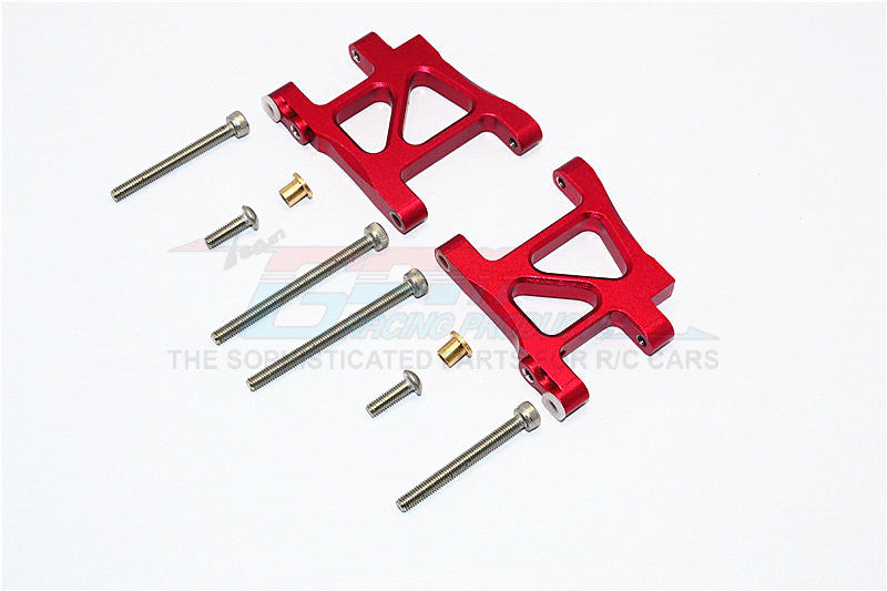 Tamiya TA02T Aluminum Front C-Hub Upgrade Set - 1 Pair, Red (Weather Resistant)