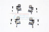 Tamiya TA02T Aluminum Front & Rear Body Post Mount With 12mm Magnet - 4Pcs Set Gray Silver