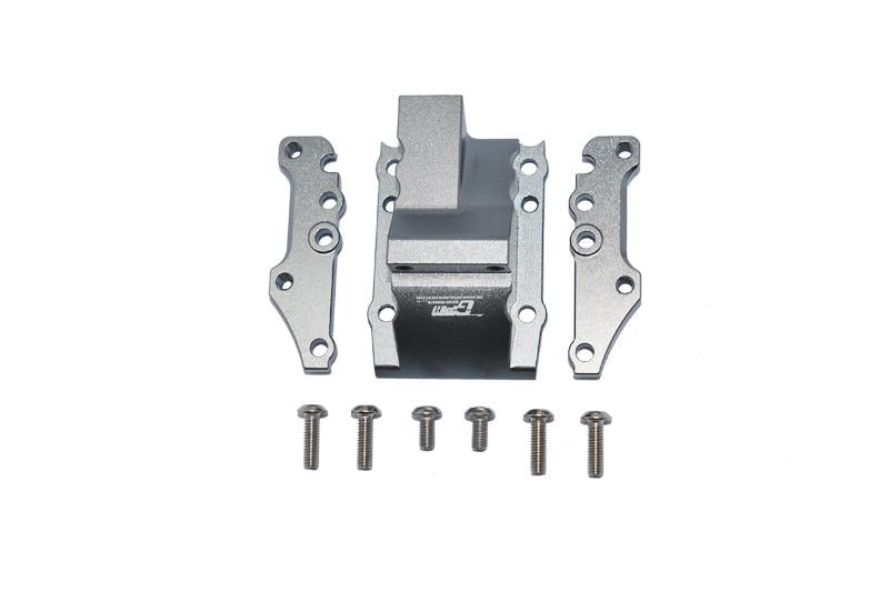 Aluminum Front Or Rear Gear Box Cover For Tamiya 1/10 4WD TA08 PRO 58693 - 9Pc Set Gray Silver