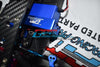 Aluminum Servo Mount For Tamiya 1/10 4WD TA08 PRO 58693 - 12Pc Set Blue