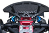 Carbon Fiber Front Bumper Fixing Plate For Tamiya 1/10 4WD TA08 PRO 58693 - 3Pc Set Black