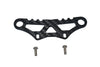 Carbon Fiber Front Bumper Fixing Plate For Tamiya 1/10 4WD TA08 PRO 58693 - 3Pc Set Black
