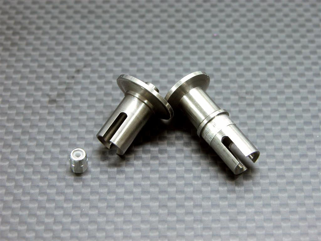 Team Associated RC18T Titanium Front/Rear Ball Differential Joint With Lock Nut - 2 Pcs Set