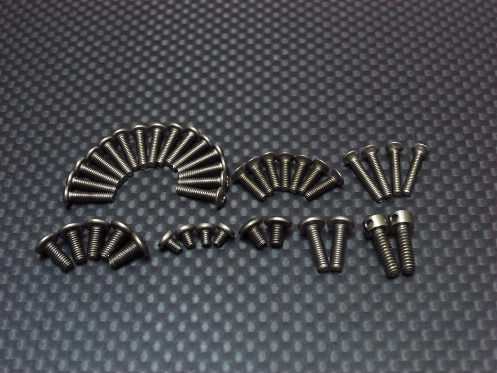 Team Associated RC18T Titanium Full Screws Set - 41 Pcs Set