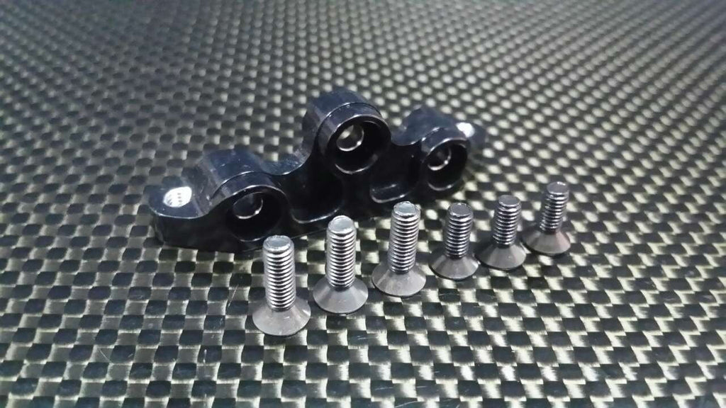 Tamiya TB04 Aluminum Rear Shock Tower Mount - 1 Pc Black