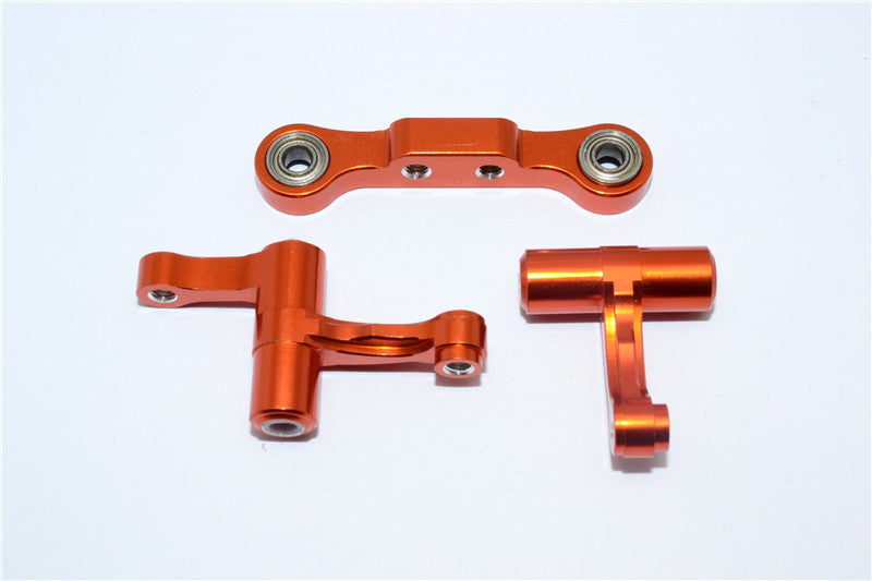 Tamiya TB04 Aluminum Steering Assembly - 1 Set Orange