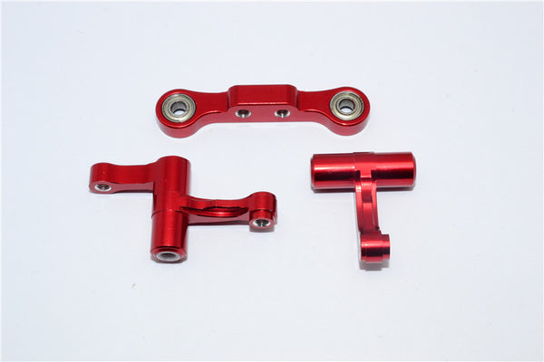 Tamiya TB04 Aluminum Steering Assembly - 1 Set Red