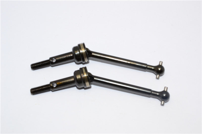 Tamiya TB04 Steel#45 Front/Rear CVD Swing Shaft - 1 Pr Black