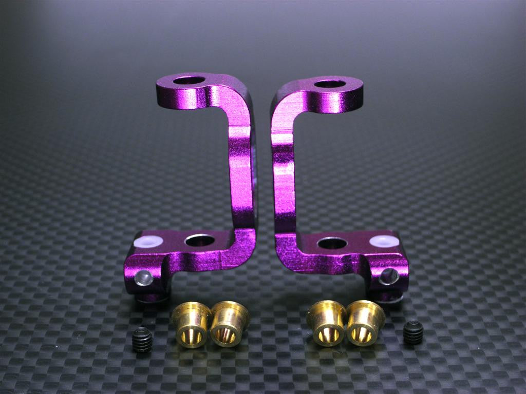 Team Associated TC3 Aluminum Front Bushing C-Hub Set - 1Pr Purple