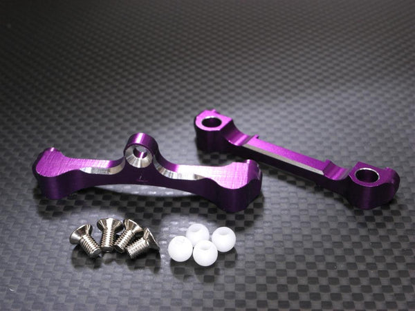 Team Associated TC3 Aluminum Front Arm Lock Set (4 Degree) - 1 Set Purple