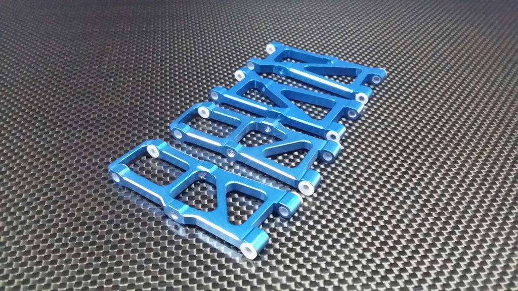 Team Associated TC3 Aluminum Front + Rear Arm Set - 2 Prs Blue
