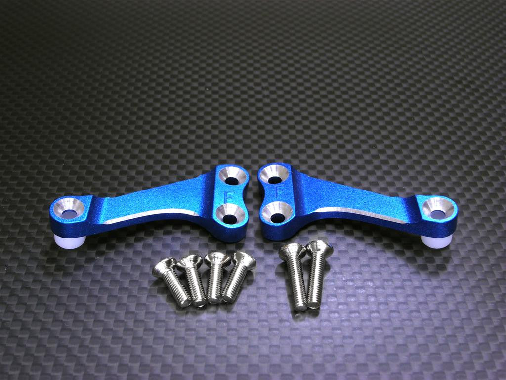 Team Associated TC3 Aluminum Front Chassis Brace (2 Degree) - 1Pr Blue