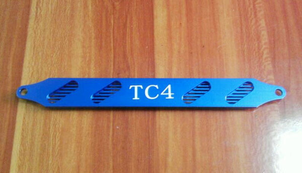 Team Associated TC4 Aluminum Battery Holder With Heat Sink - 1Pc Blue