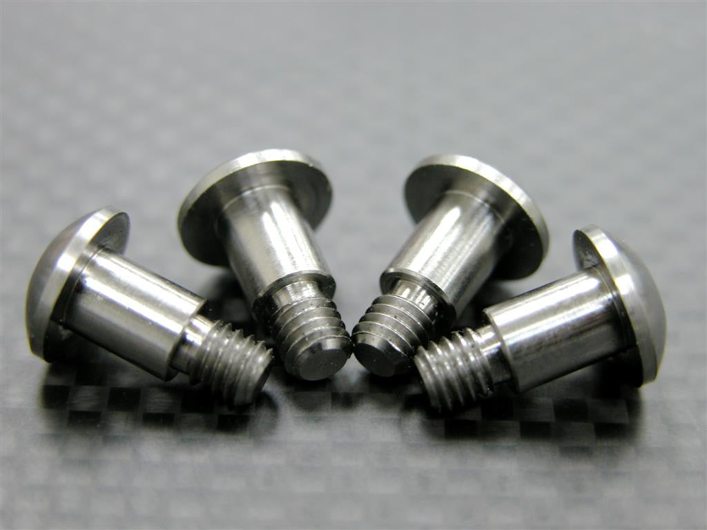 Tamiya DF-02 Titanium King Pin Screws - 4 Pcs Set