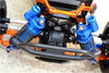 Traxxas Telluride 4X4 & Slash 4X4 Aluminum Front Adjustable L-Shape Damper (86mm) With 1.3mm & 1.7mm Coil Spare Springs - 1Pr Set Blue