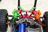 Traxxas Telluride 4X4 & Slash 4X4 Aluminum Rear Adjustable L-Shape Damper (95mm) With 1.3mm & 1.7mm Coil Spare Springs - 1Pr Set Gray Silver