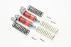 Traxxas Telluride 4X4 & Slash 4X4 Aluminum Rear Adjustable L-Shape Damper (95mm) With 1.3mm & 1.7mm Coil Spare Springs - 1Pr Set Gray Silver