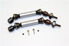 Traxxas Telluride 4X4 / Deegan 38 Fiesta ST Rally Steel+Aluminum Front Cvd Drive Shaft With 12mmx6mm Wheel Hex - 1Pr Set Gray Silver