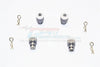 Traxxas Telluride 4X4 Aluminum Front & Rear Magnet Body Post - 1 Set Gray Silver