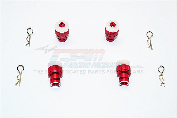 Traxxas Telluride 4X4 Aluminum Front & Rear Magnet Body Post - 1 Set Red